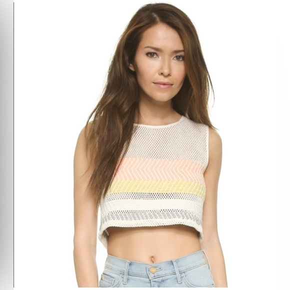 Mara Hoffman Tops - Mara Hoffman Crochet Crop Top xs